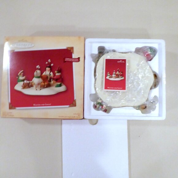 NEW 2003 HALLMARK KEEPSAKE ORNAMENT WAITING FOR SANTA TEALIGHT CANDLEHOLDER 6 PC - Picture 2 of 13